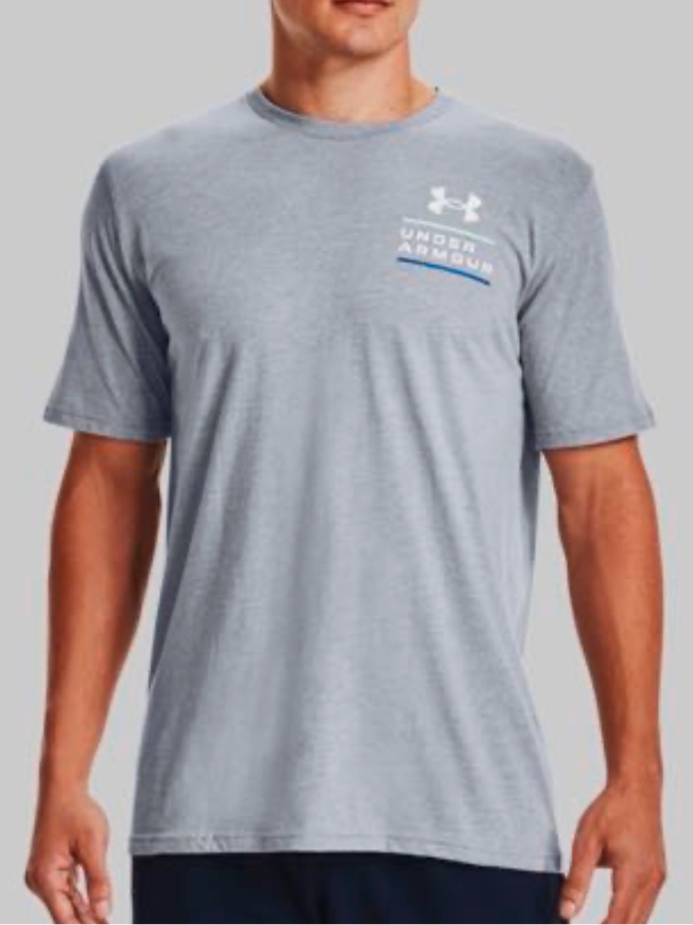 Under Armour Light Gray Short Sleeve Logo Tee